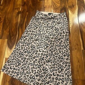 Sanctuary Tan and Black A-Line Skirt